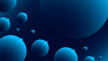 Abstract Shape Gradient Blue Background Design