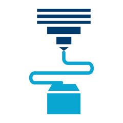 Fototapeta premium 3D Printing Icon
