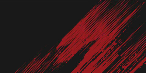Grunge texture effect background. Distressed rough dark abstract textured. Black isolated on red. Graphic design element  modern arts
