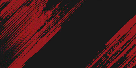 Grunge texture effect background. Distressed rough dark abstract textured. Black isolated on red. Graphic design element  modern arts