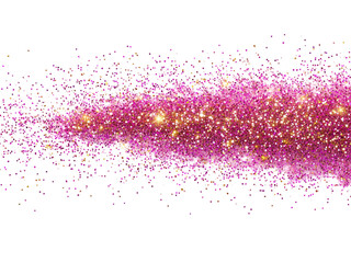 A vibrant, abstract design with a gradient of pink and gold hues, The texture resembles a blend of watercolor, The overall effect is decorative, suitable for backgrounds or artistic project.