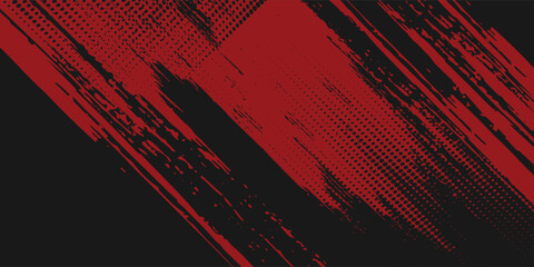 Grunge texture effect background. Distressed rough dark abstract textured. Black isolated on red. Graphic design element  modern arts