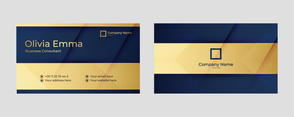 Gold Luxury Corporate Business Card Template