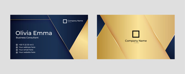 Gold Luxury Corporate Business Card Template