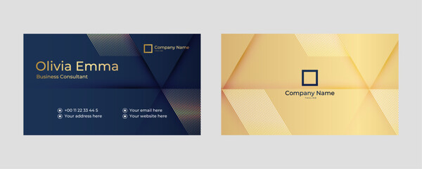 Gold Luxury Corporate Business Card Template