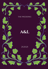 Obraz premium Wedding environmental rustic leaf classy element