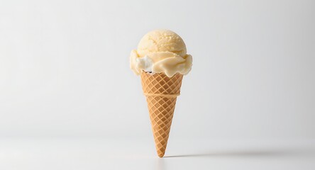 Vanilla Ice Cream Cone Dessert