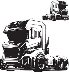 Kind of silhouette monster truck © Inoe