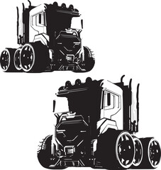 Kind of silhouette monster truck © Inoe