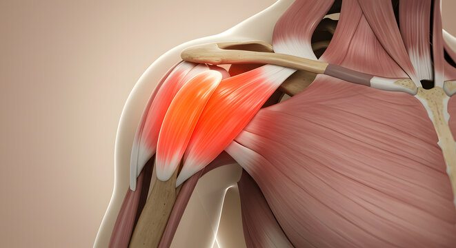 Shoulder Pain Anatomy: Rotator Cuff Injury Illustration