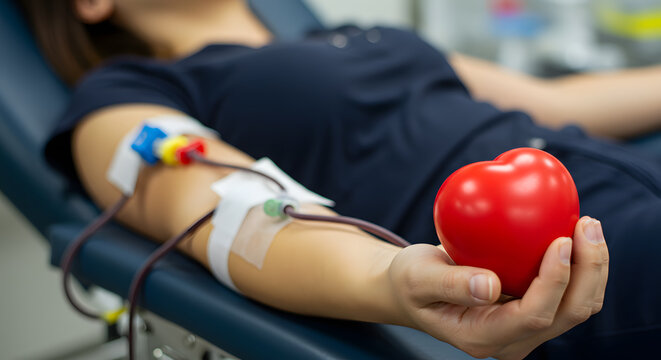 Blood Donation: Giving Life, Holding Heart
