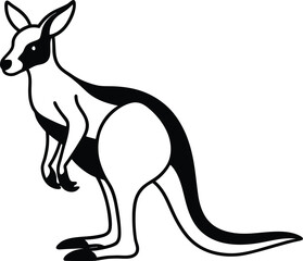 kangaroo vector illustration