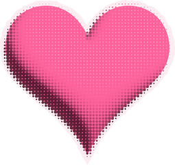 3D Halftone Heart