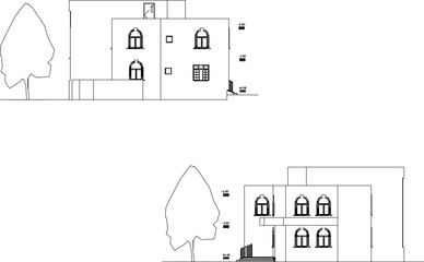 vector illustration design architecture construction house old classic vintage ethnic traditional desert