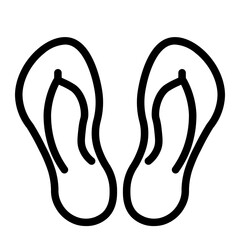 flipflops Line Icon