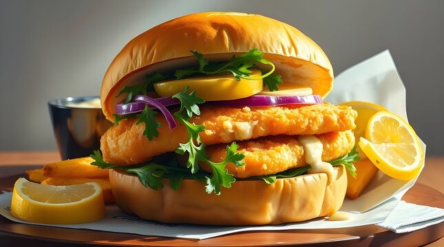 cheese chiken burger