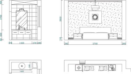 vector illustration of architectural design of interior furniture backdrop of modern residential room