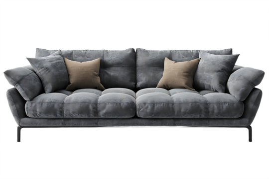 Cozy living room grey sofa furniture high resolution picture