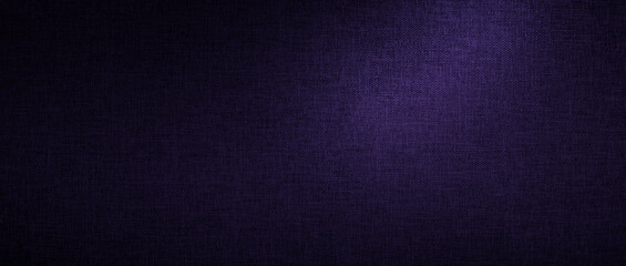 Nylon polyester synthetic fabric surface. Wide background with white blue purple violet indigo gradient. Grainy lined texture structure. Formal backdrop for business and web. Blank empty banner. 