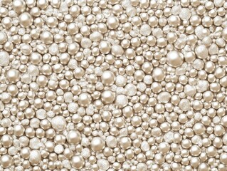 Fototapeta premium Elegant Arrangement of Shimmering Pearl-Like Decorative Elements