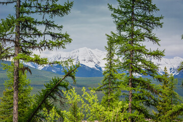 Hungry Horse Dam and reservoir in the Flathead Valley of Northwestern Montana
