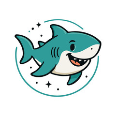 funny shark cartoon