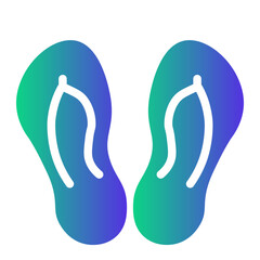 flipflops Gradient icon