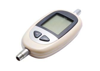 Glucometer isolated on white background