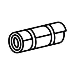 yoga mat icon vector design template simple and clean