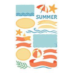 summer holiday banners