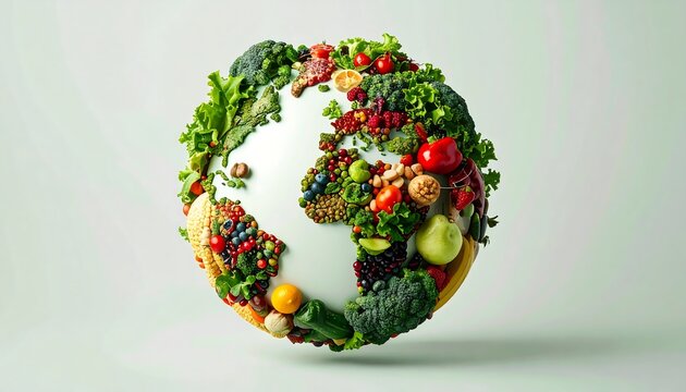 Symbolic Globe, Food Sustainability, Global Consciousness