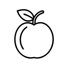Clip art of simple apple. Fruits. Aomori.