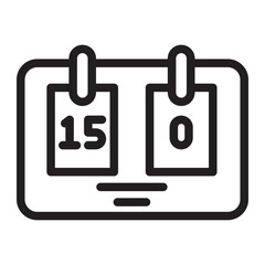 scoreboard Line Icon