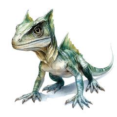 watercolor of Dsungaripterus, vector, isolated on a white background.