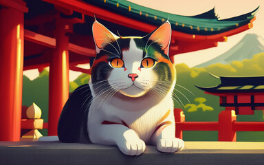 cat on the roof
