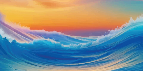 Abstract Watercolor Design in Ocean Blue and Sky Light Tones with Flowing Brush Strokes and Transparent Layers. Serene Blue Water and Sky-Inspired Watercolor Background with Soft Gradient Transitions 