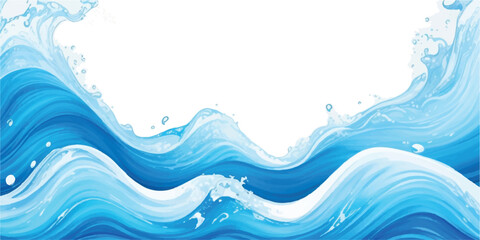 Soft Blue Watercolor Abstract Background with Transparent Layers and Flowing Artistic Strokes for Digital Designs. Banner Graphic Resource as background for ocean wave and water wave abstract graphics