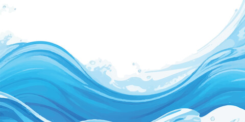 Soft Blue Watercolor Abstract Background with Transparent Layers and Flowing Artistic Strokes for Digital Designs. Banner Graphic Resource as background for ocean wave and water wave abstract graphics