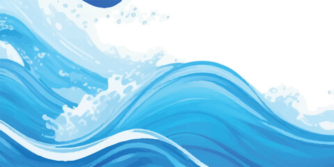 Soft Blue Watercolor Abstract Background with Transparent Layers and Flowing Artistic Strokes for Digital Designs. Blue Watercolor Brush Stroke Background with Smooth Transitions and Dreamy Artistic.