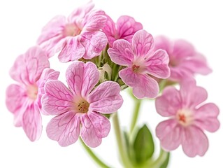Fototapeta premium Pink verbena bouquet, white background 