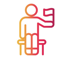 linesman Line Gradient Icon