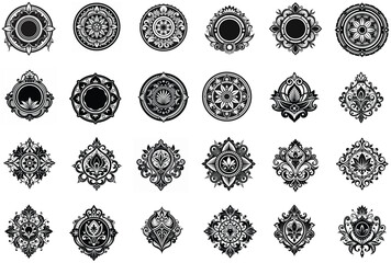 Vintage border design art vector style