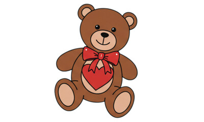 teddy bear with a heart