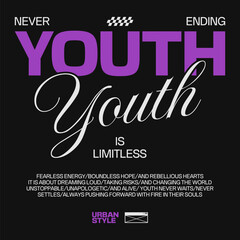 Minimal urban typography design, Urban culture t-shirt design. Streetwear graphic tee for print, Inspiring quotes poster design. Apparel design