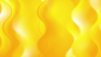 Bright yellow smooth waves abstract elegant background