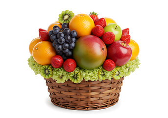 Vibrant Fruit Basket Arrangement: A Delightful Display of Freshness and Natural Goodness