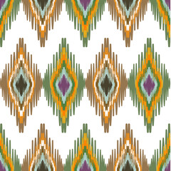 This ikat textile pattern features classic geometric  a modern ethnic twist. Ideal for various creative applications such as textile design, printable materials, interior decoration,digital products.
