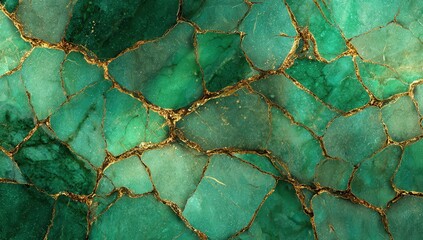 green marble texture, cracked glass effect, seamless pattern, high resolution, hyper realistic.
