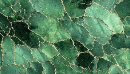 green marble texture, cracked glass effect, seamless pattern, high resolution.