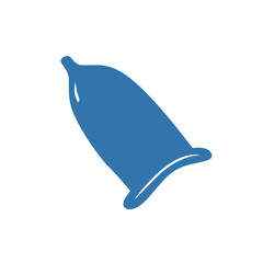 male contraceptive icon, simple condom icon